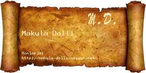 Makula Dolli névjegykártya
